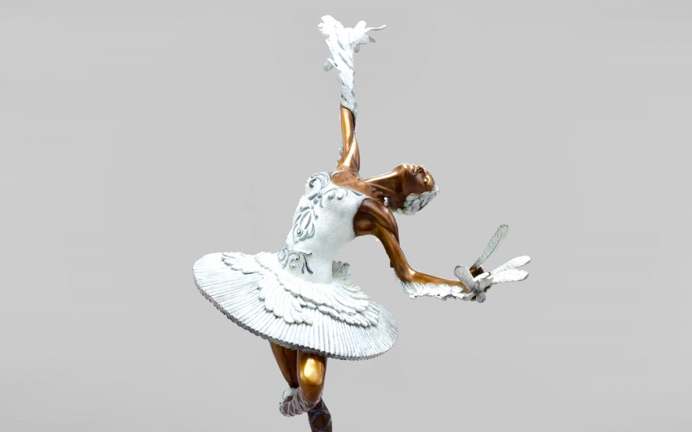 Бронзовая скульптура балерины «Одетта»